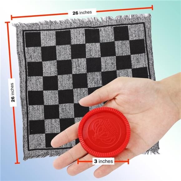 Super Tic Tac Toe and Giant Checkers Set Board Game - Picture 6 of 7